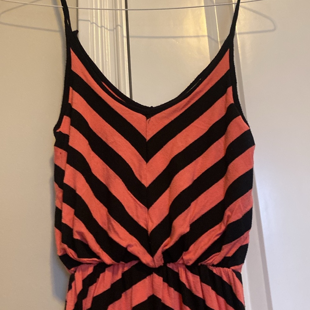 Hoity Toity size small pink and black chevron maxi dress - Picture 6 of 6